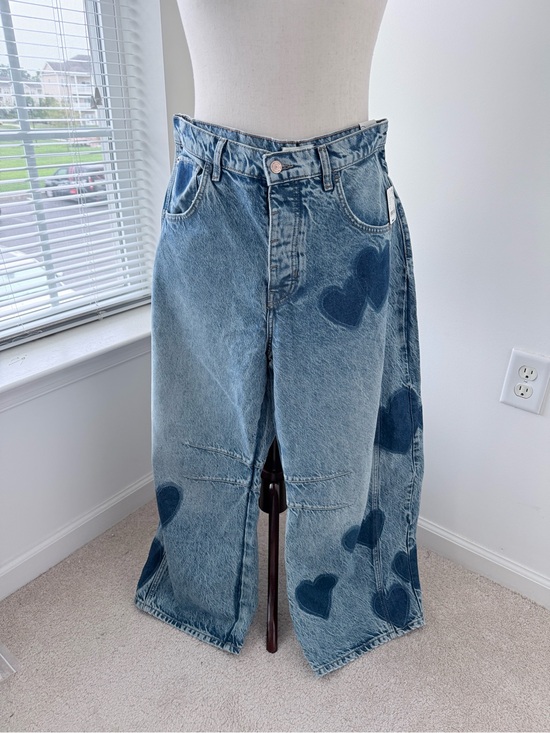 Free People Denim - Free People Good Luck Shadow Patch Jeans in Change of Heart Wash
